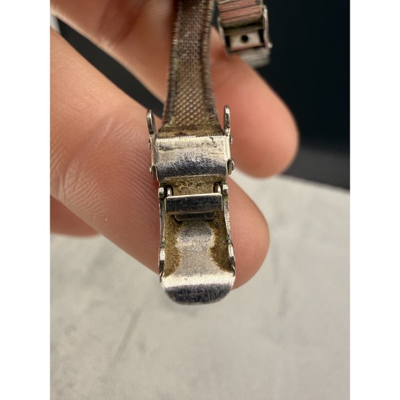 Vintage Hamilton Electronic Watch‎ Silver Tone Signed UNTESTED READ main image 4